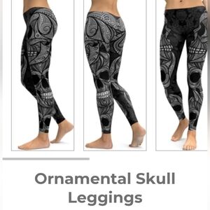 NWOT Gear Bunch Ornamental Skull Leggings Size XS